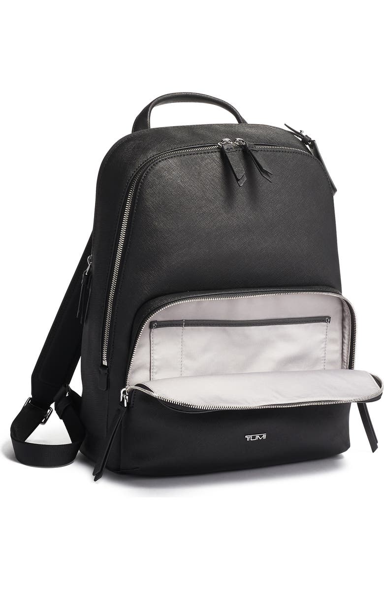 TUMI Varek Hudson Leather Backpack, Alternate, color,