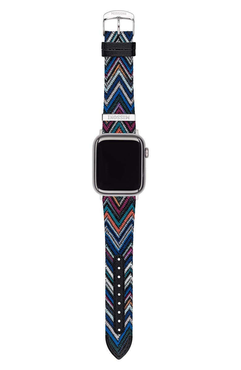 Missoni Multicolor Authentic Zigzag 24mm Textile Apple Watch<sup>®</sup> Watchband, Alternate, color, 