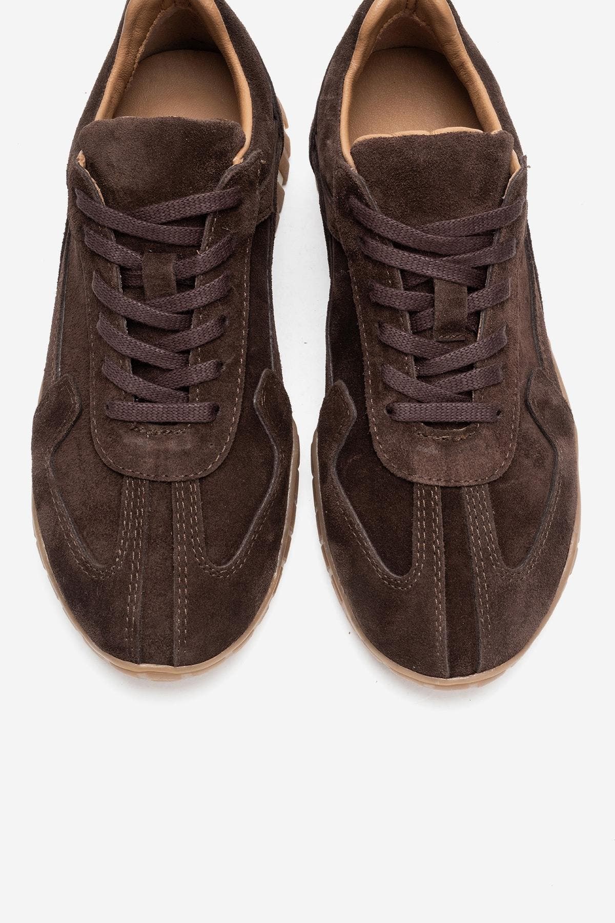 Lars Leather Sneaker, Alternate, color, Brown Suede