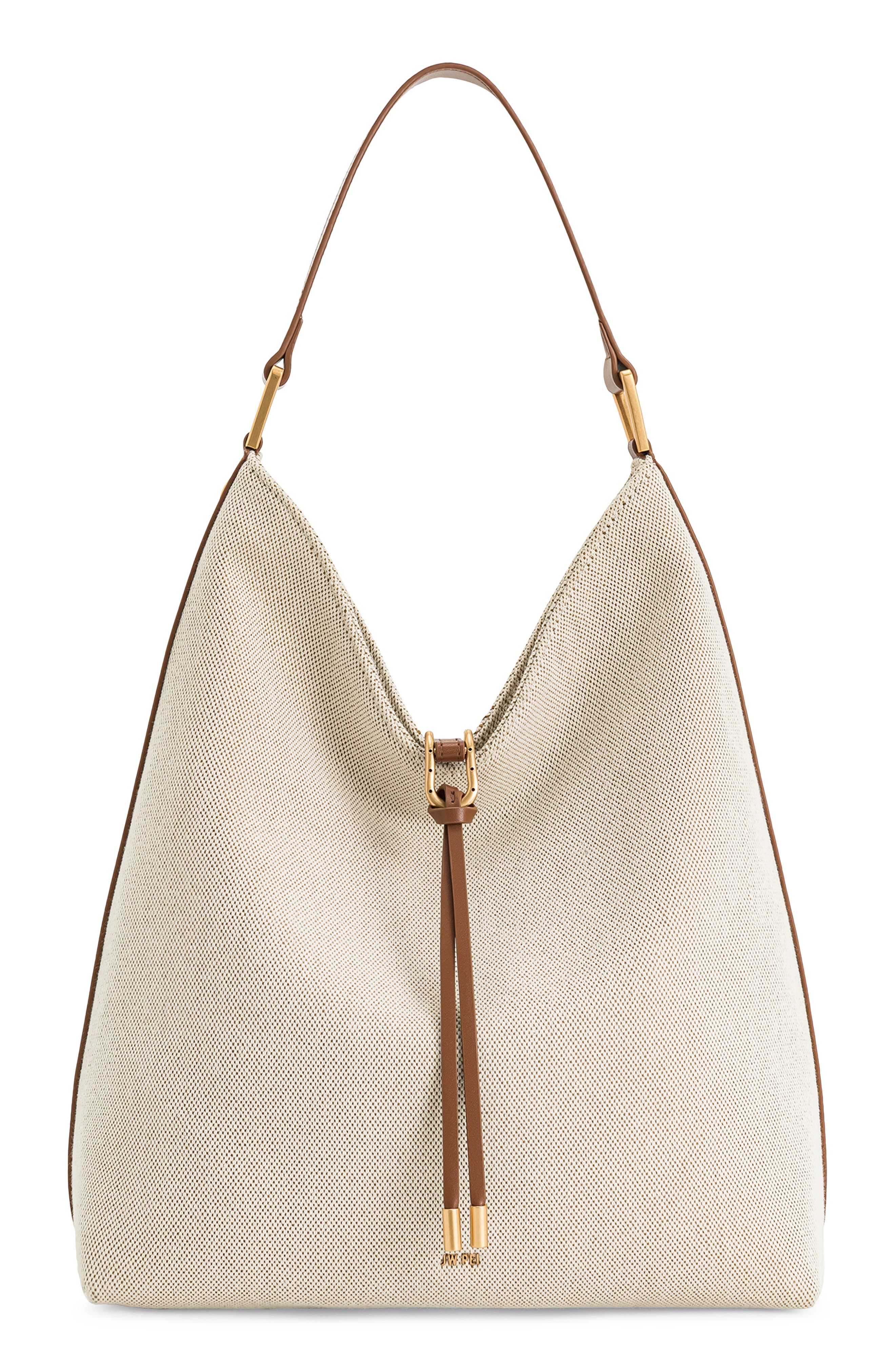 JW PEI Aria Canvas Shoulder Bag, Main, color, Brown/ Canvas