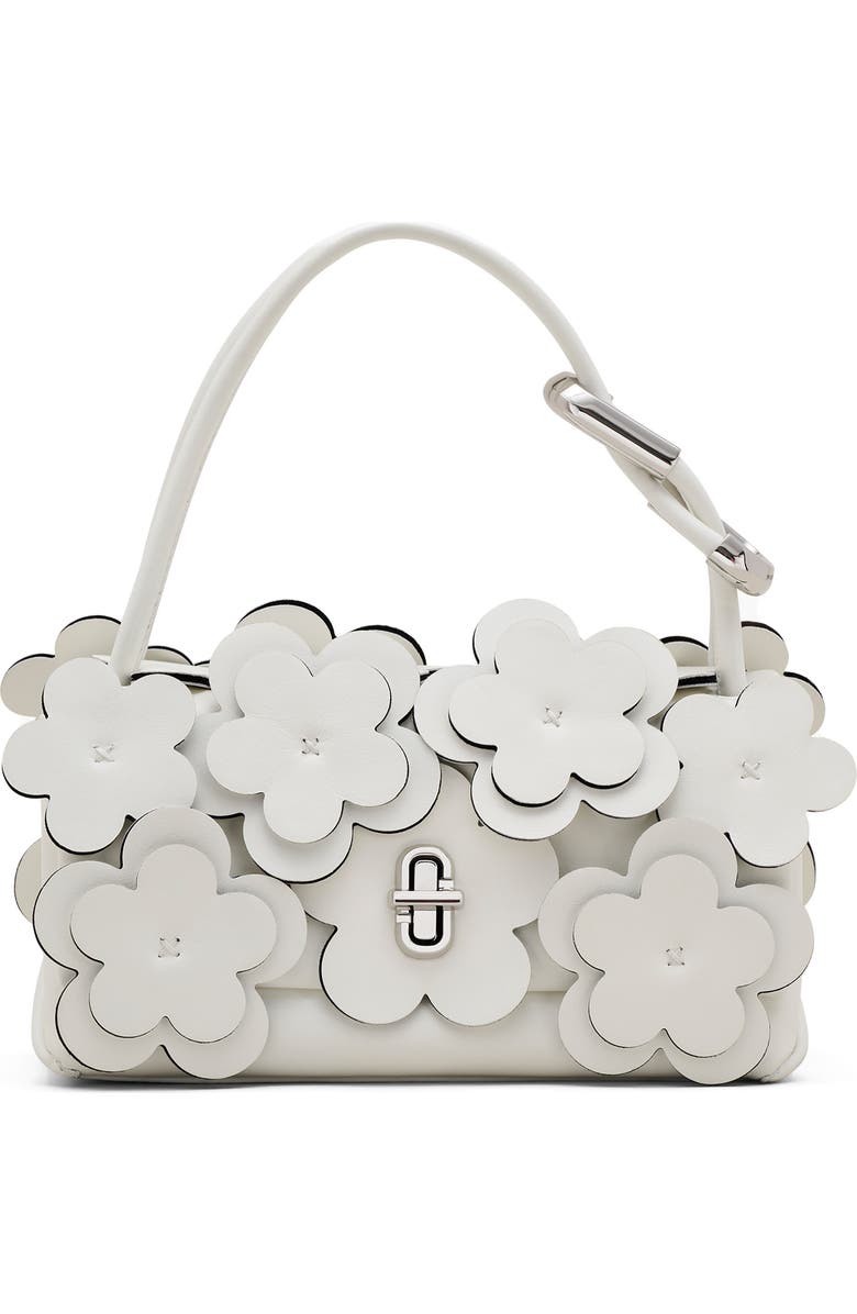 Marc Jacobs The Mini Dual Daisy Appliqué Leather Top Handle Bag, Main, color,