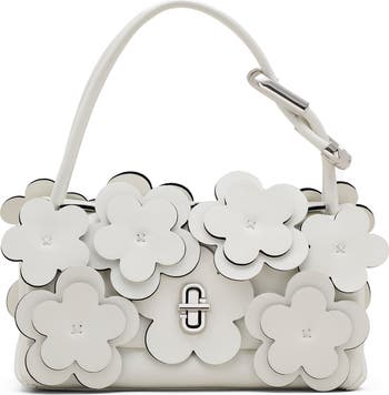 Marc Jacobs The Mini Dual Daisy Appliqué Leather Top Handle