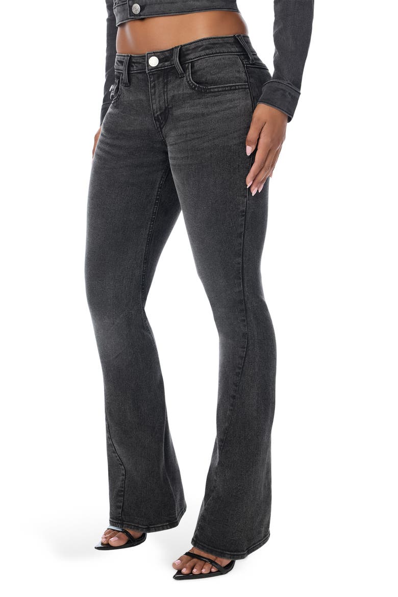 Joey Flare Leg Jeans, Alternate, color, SADDLE UP WASH