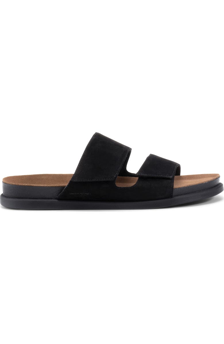 Vagabond Shoemakers Kevin Leather Strap Slide Sandal, Alternate, color, Black