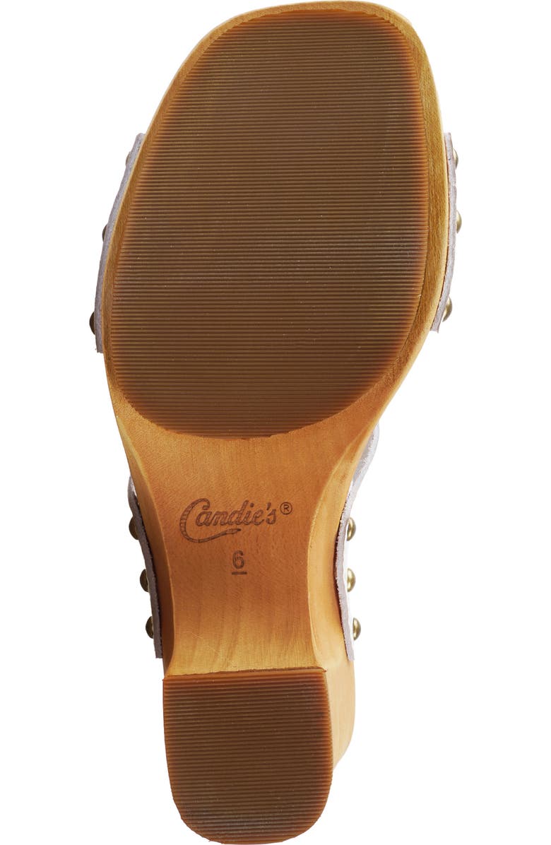 Candie's Rammya Platform Slide Sandal, Alternate, color, White