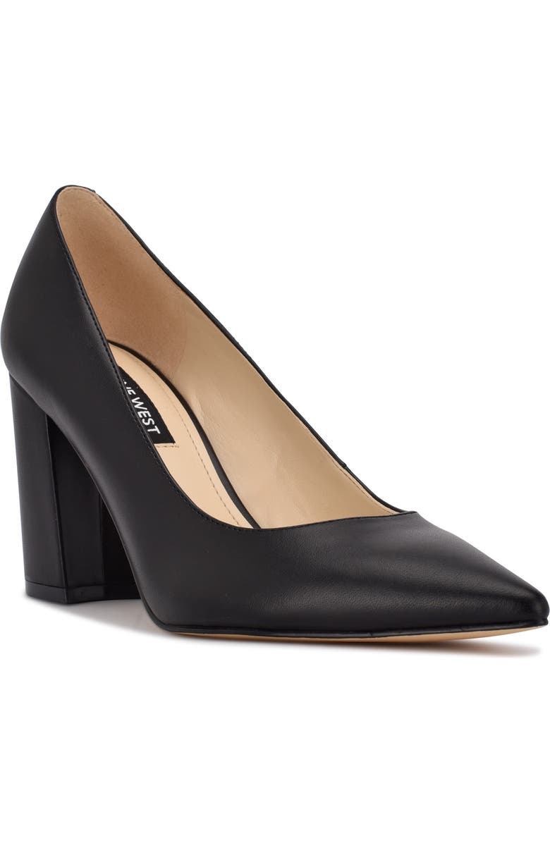 Nine West Cara 3 Pointed Toe Pump, Main, color, Black