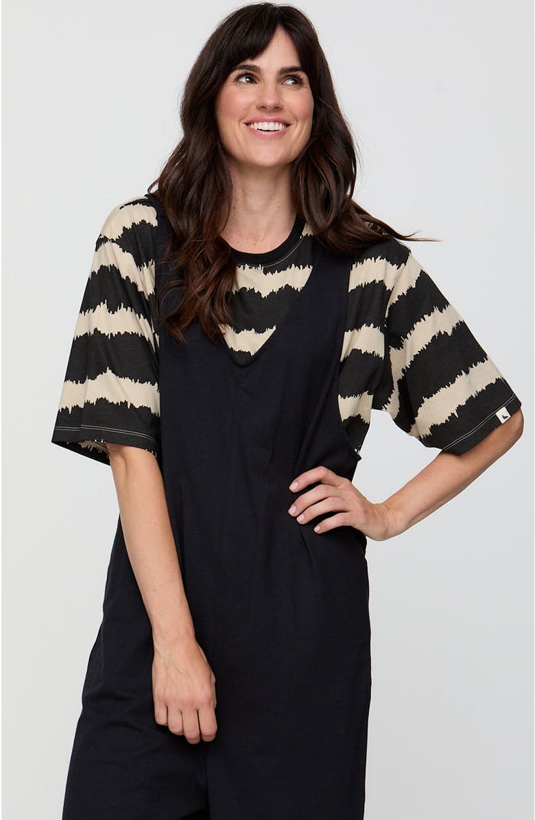 Turtledove London Organic Cotton Jilly Jumpsuit, Alternate, color, Black