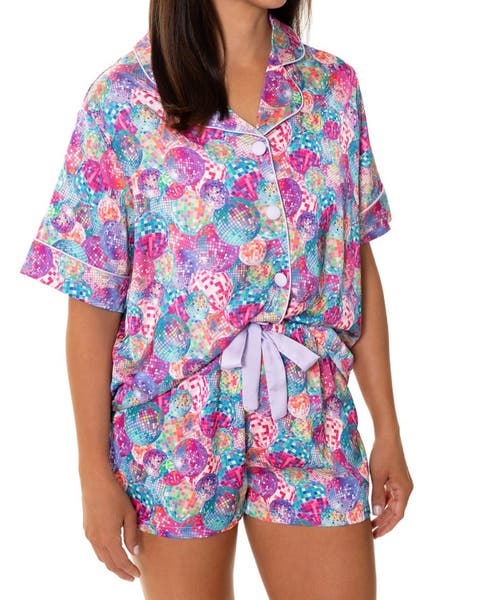 Disco Queen Silky Short Sleeve & Pajama Set