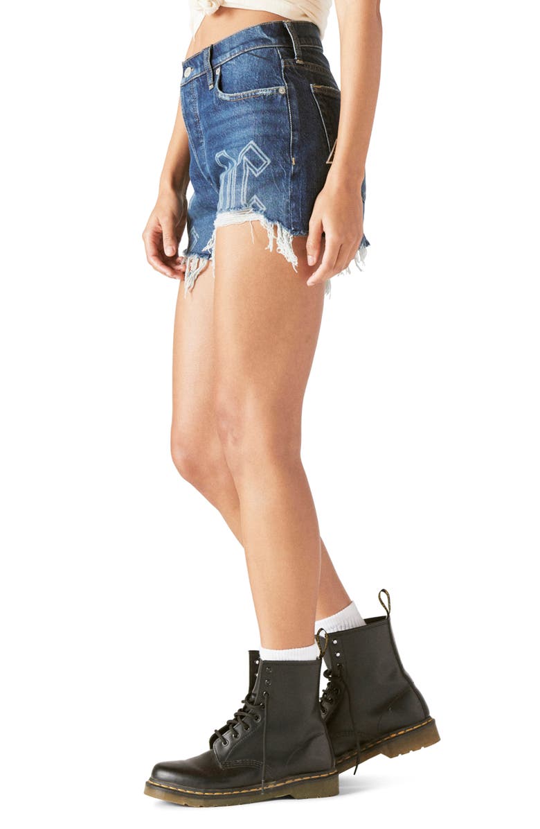 Lucky Brand Lucky Legend High Waist Mom Shorts, Alternate, color, 