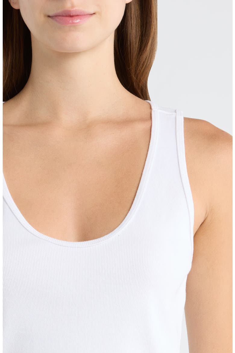 Bali Scoop Neck Tank, Alternate, color, WHITE