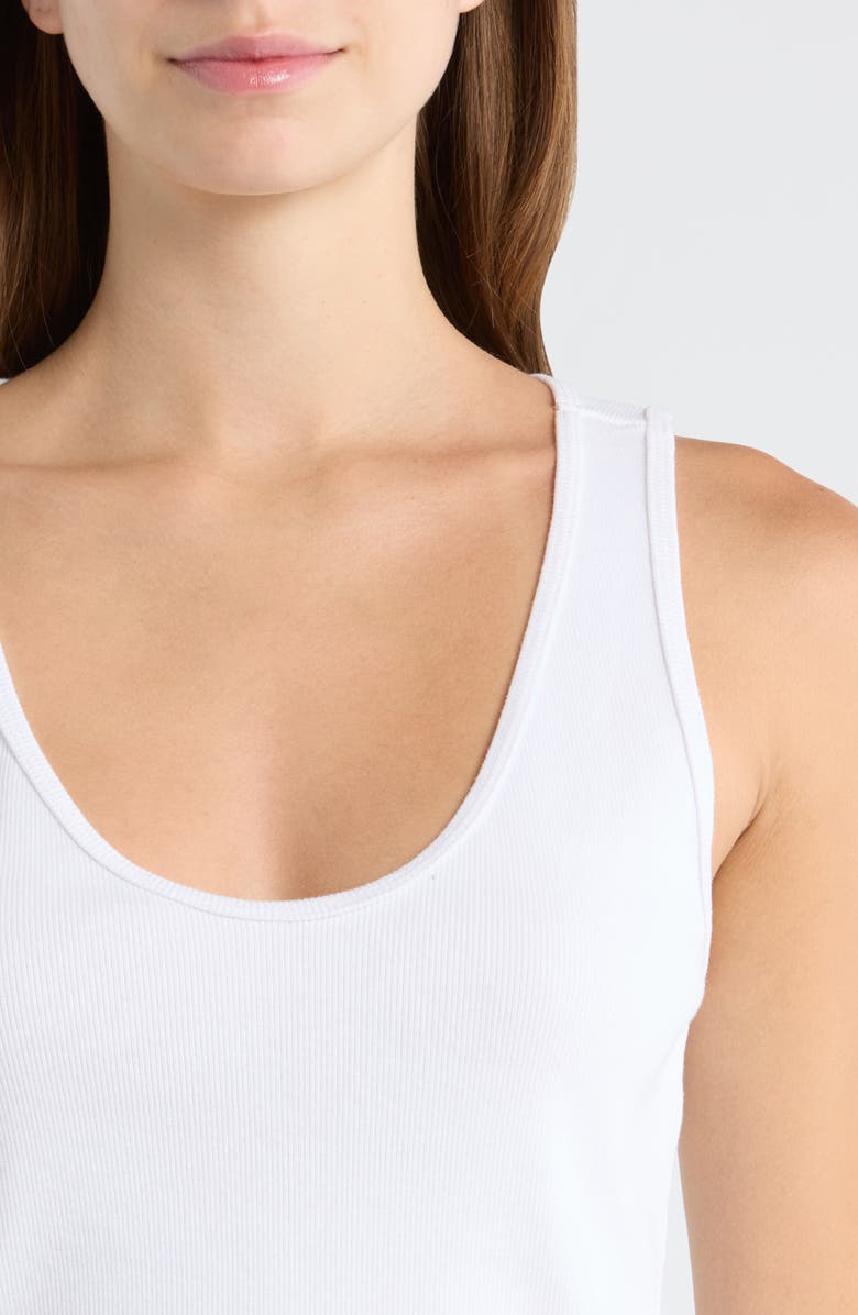 PAIGE Bali Scoop Neck Tank, Alternate, color, White