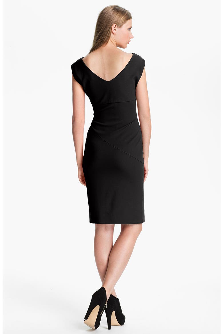 'Jori' Ruched Sheath Dress, Alternate, color, BLACK