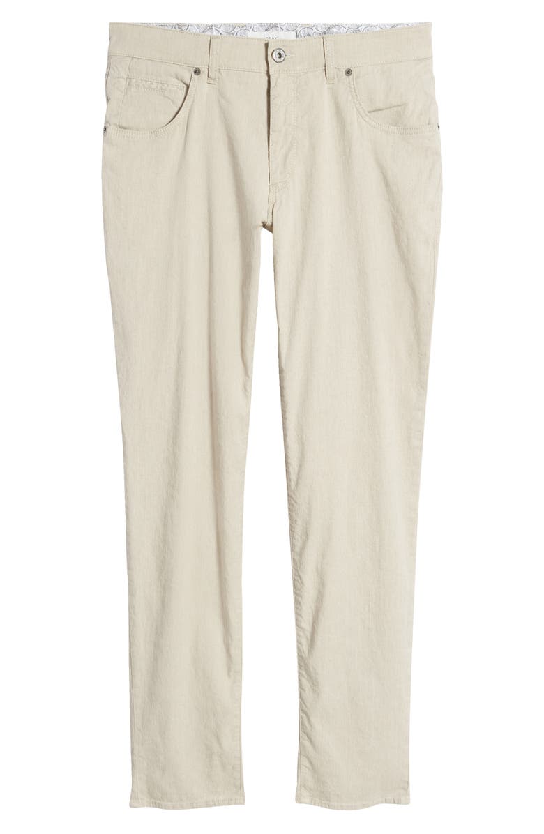 Brax Cadiz Five-Pocket Straight Leg Linen & Cotton Pants, Main, color,