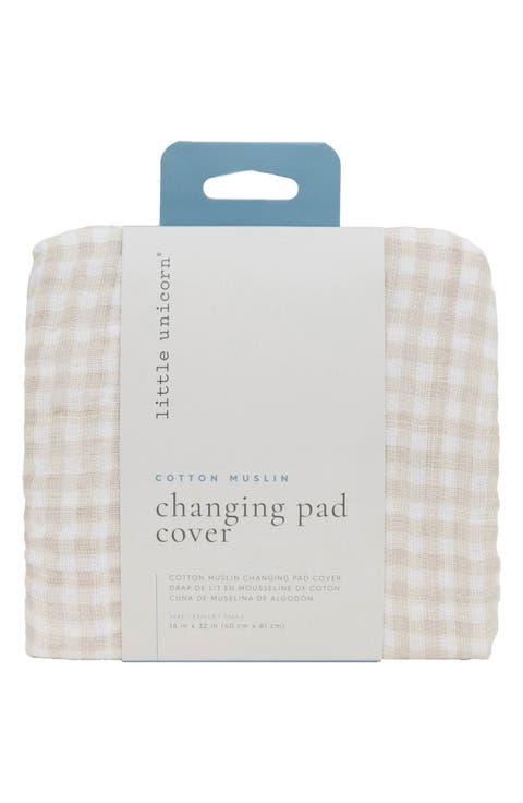 Cotton Muslin Changing Pad Cover