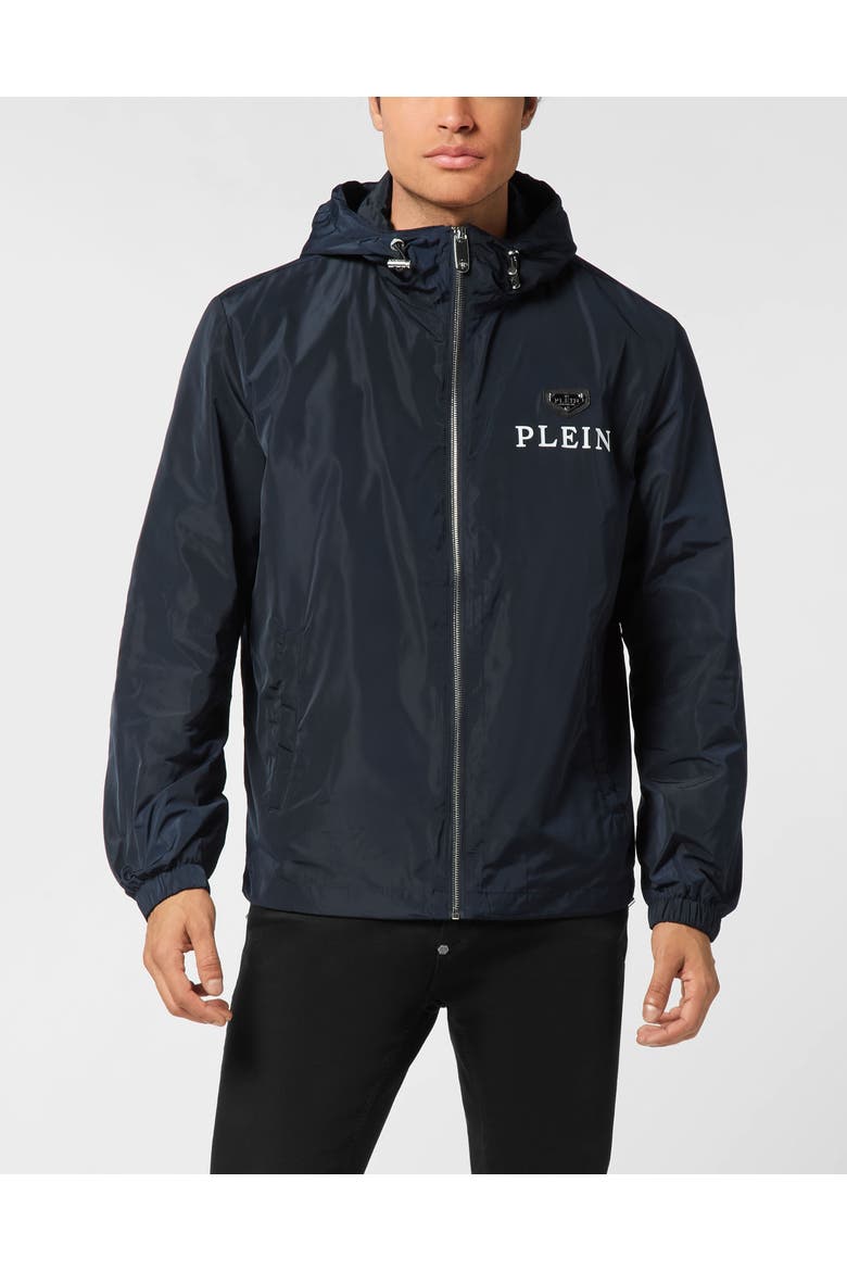 Nylon Windbreaker Men, Main, color, darkblue