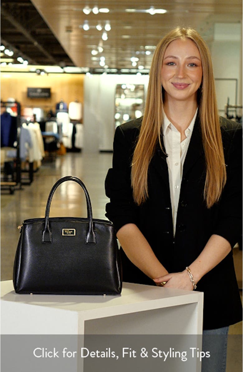 serena leather satchel, sales video thumbnail