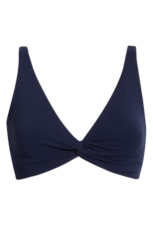 Free People Never Better Twist Front Sports Bra In Blue