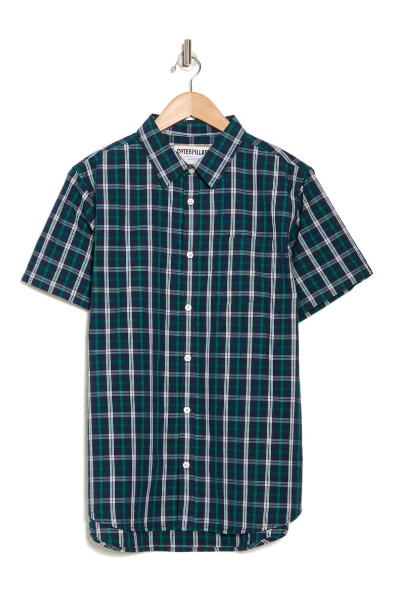 Foundation Short Sleeve Button-Up Shirt, Alternate, color, DETROIT BLUE-A