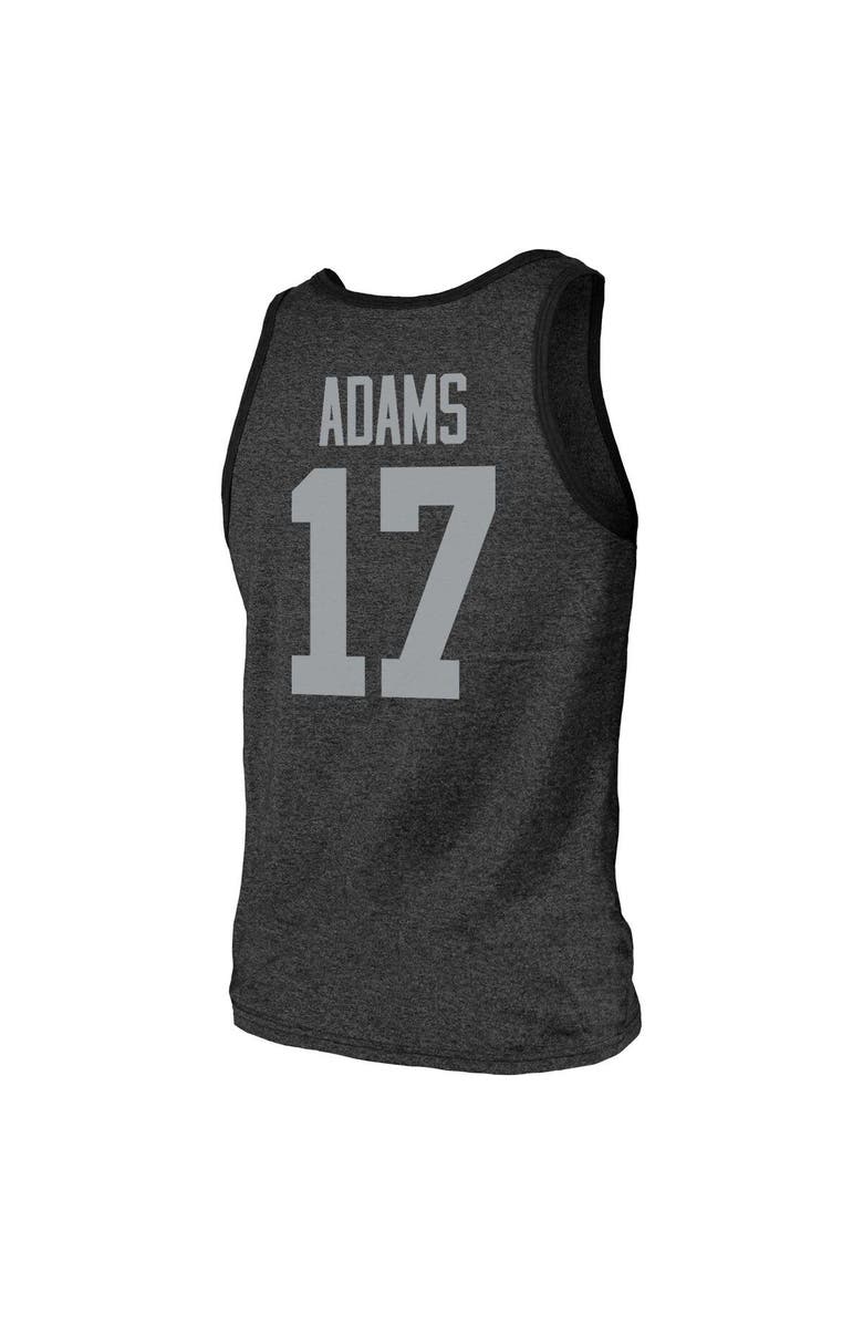 Majestic Threads Men's Majestic Threads Davante Adams Black Las Vegas Raiders Name & Number Tri-Blend Tank Top, Alternate, color, 