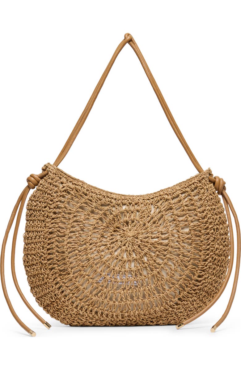 Dolce Vita Freya Raffia Shoulder Bag, Main, color, Natural