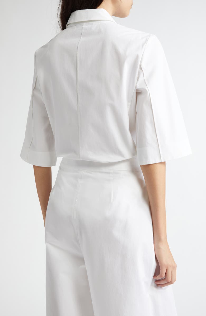 PARTOW Mel Cotton Button-Up Shirt, Alternate, color, White