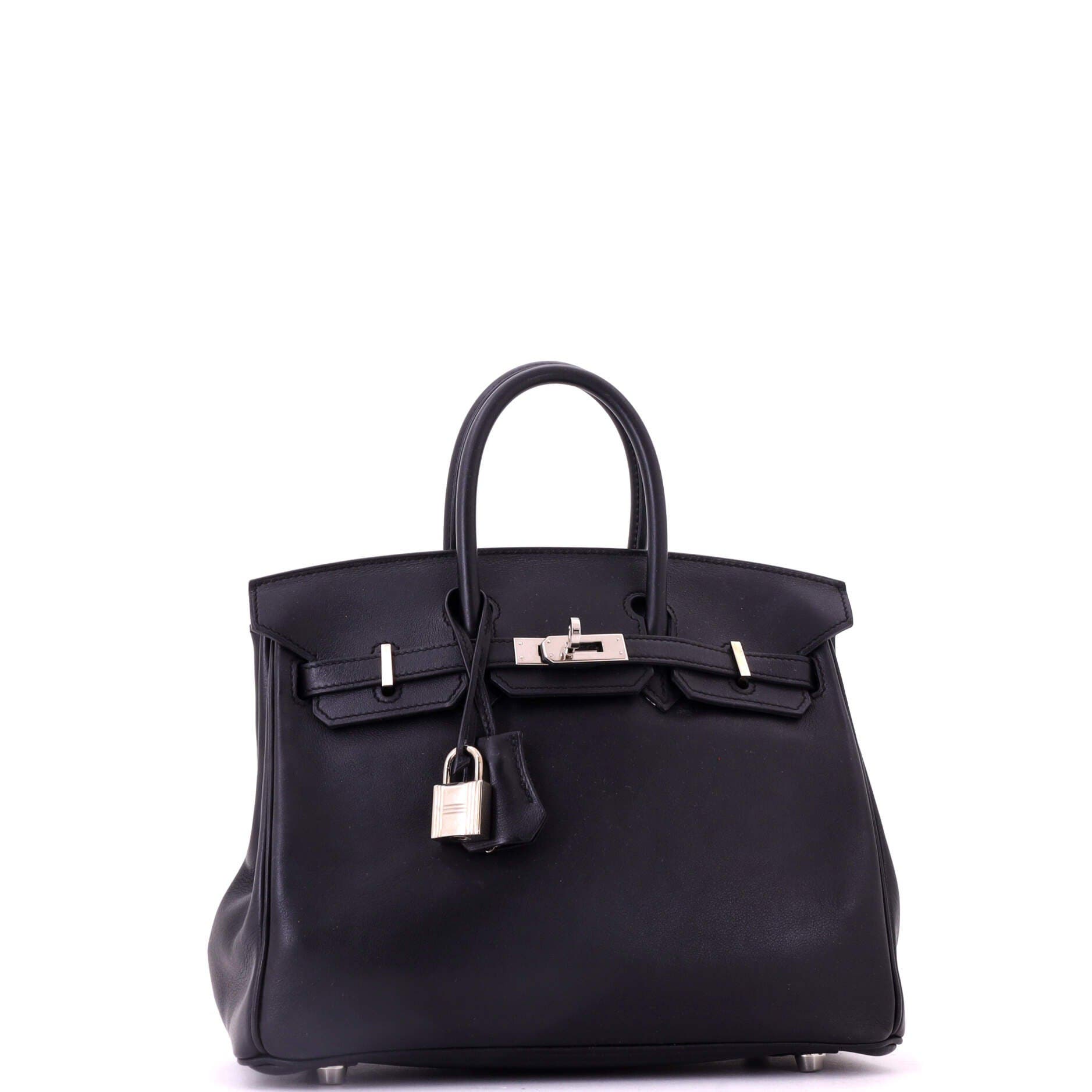 Birkin Handbag Black Swift with Palladium Hardware 25, Alternate, color, Black