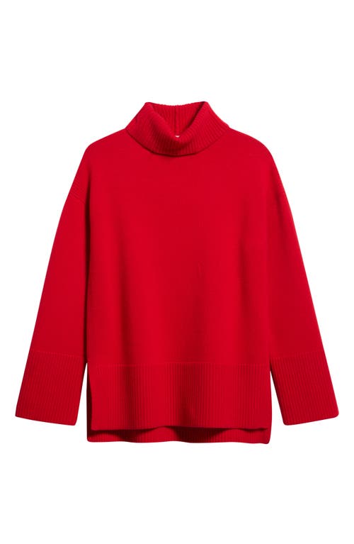 Nordstrom Wool & Cashmere Turtleneck Sweater In Red