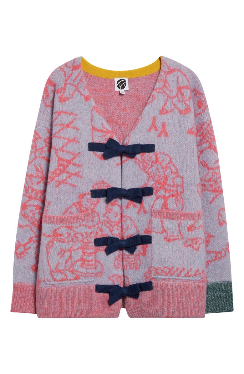 YanYan Fuzzy Laza Alpaca & Wool Blend Cardigan, Alternate, color, 