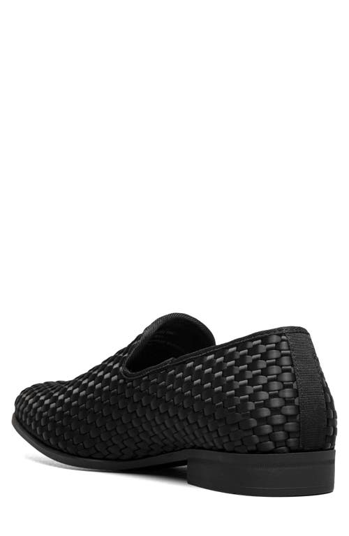 Stacy Adams Swenson Woven Loafer In Black