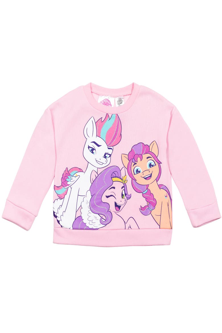 Sweatshirt & Leggings Set, Alternate, color, Pink