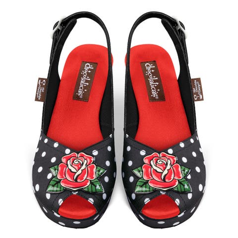 Rockabilly Women's Wedge Sandals