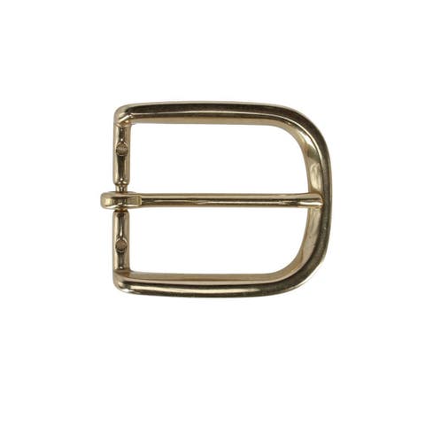 35mm Solid Brass Italian Rounded Edged Harness Belt Buckle