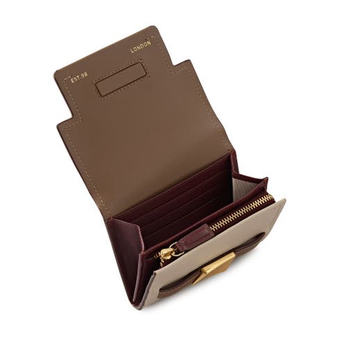 Radley The Christina- Colourblock Medium Flapover Wallet In Brown