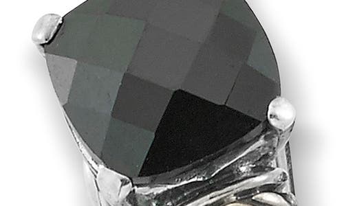 Samuel B. Black Spinel Hoop Earrings In Black