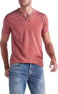 Lucky Brand Button Notch Neck T-Shirt
