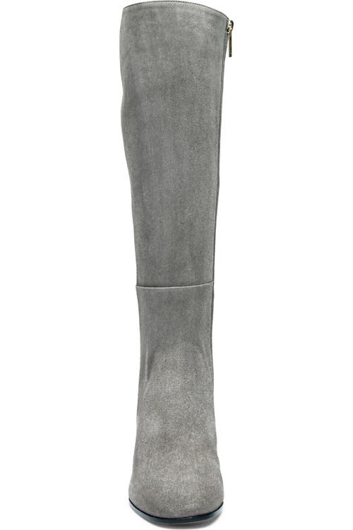 Santoni Suede Low-heel Boot In Gray