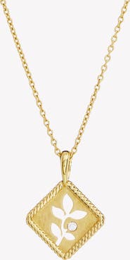 Rizen Jewelry Olive Leaf Pendant Necklace