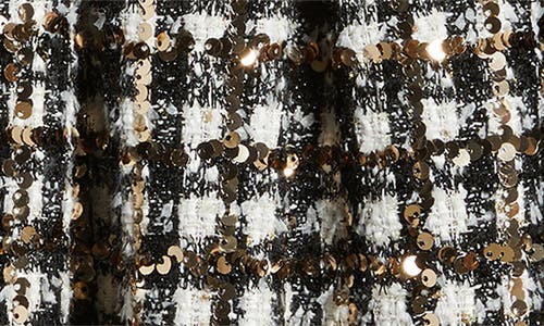 Vince Camuto Sequin Bouclé Fit & Flare Dress In Multi