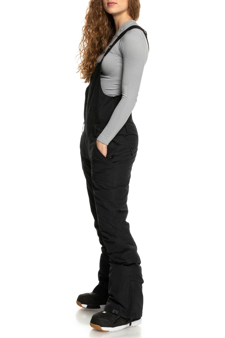 Rideout Insulated Water Repellent Snow Bib, Alternate, color, TRUE BLACK