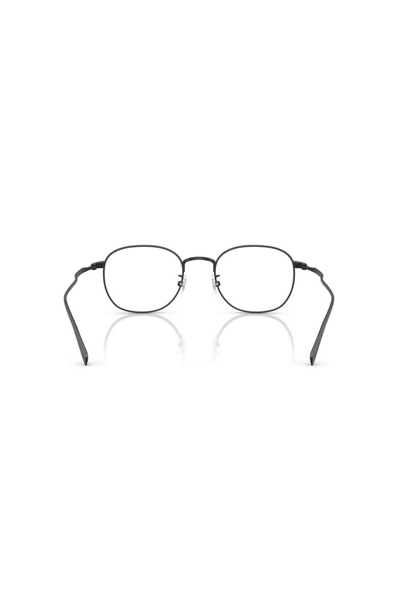 Brooks Brothers 50mm Round optical glasses, Alternate, color, Black