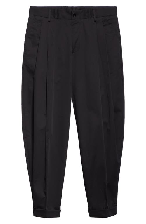 Dolce & Gabbana Turn-up Pants In Black