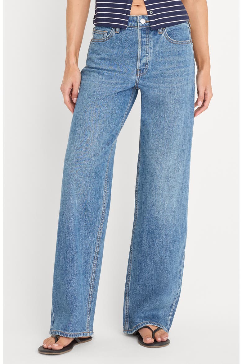 Wide Leg Jeans, Main, color, INDIGO1237