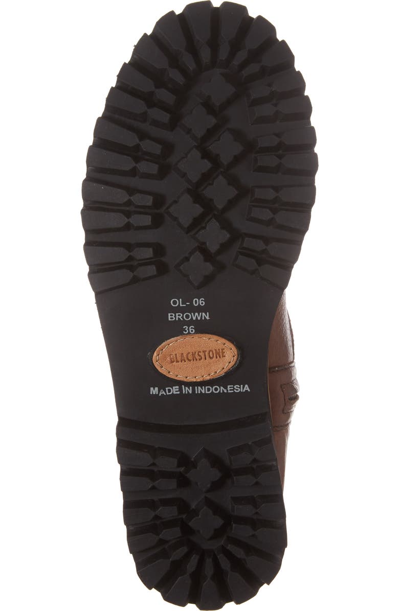 Blackstone OL06 Genuine Shearling Lined Bootie, Alternate, color, Brown Leather