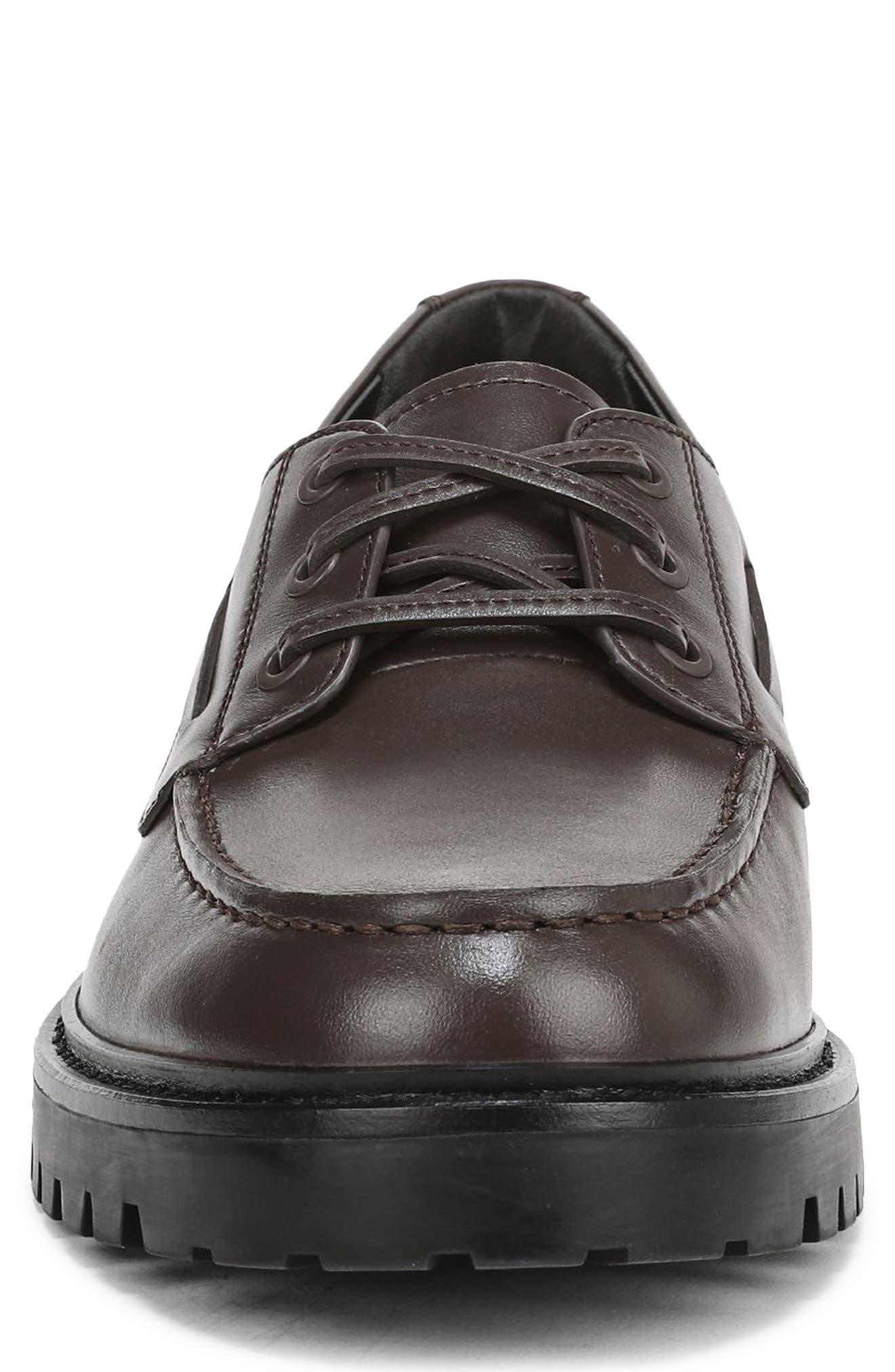 Dillon Lugged Moc Toe Boat Shoe, Alternate, color, TRUFFLE