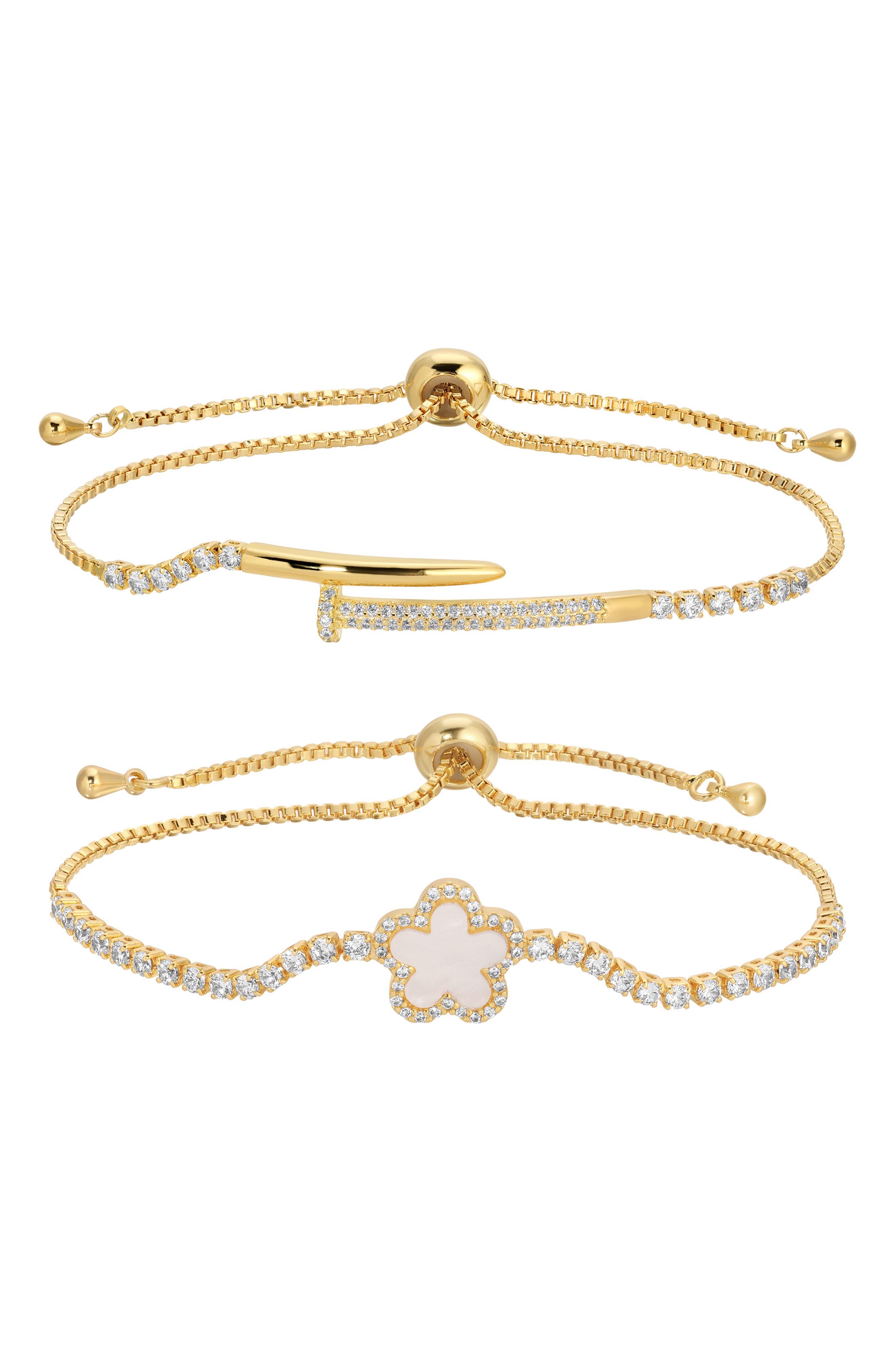 EYE CANDY LOS ANGELES Louise Set of 2 Assorted Slider Bracelets