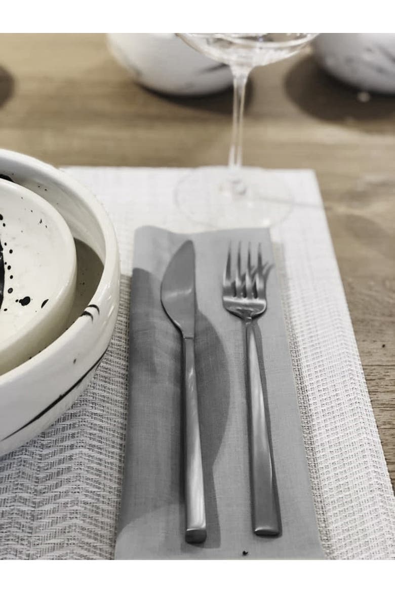 Movida Ice Flatware  Set - 5 Pieces, Alternate, color, Ice Silver