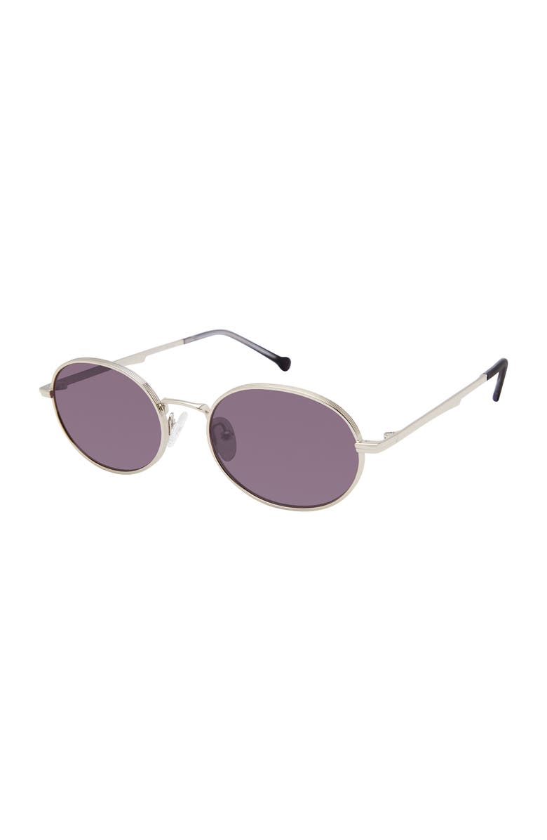 Colors In Optics Prince Sunglasses, Main, color, Silver