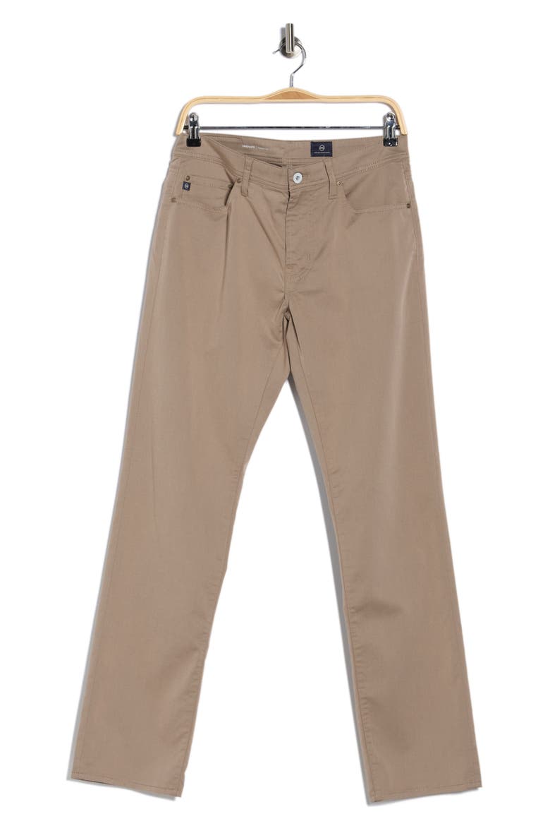 Graduate Tailored Straight Leg Twill Pants, Alternate, color, FAWN BROWN