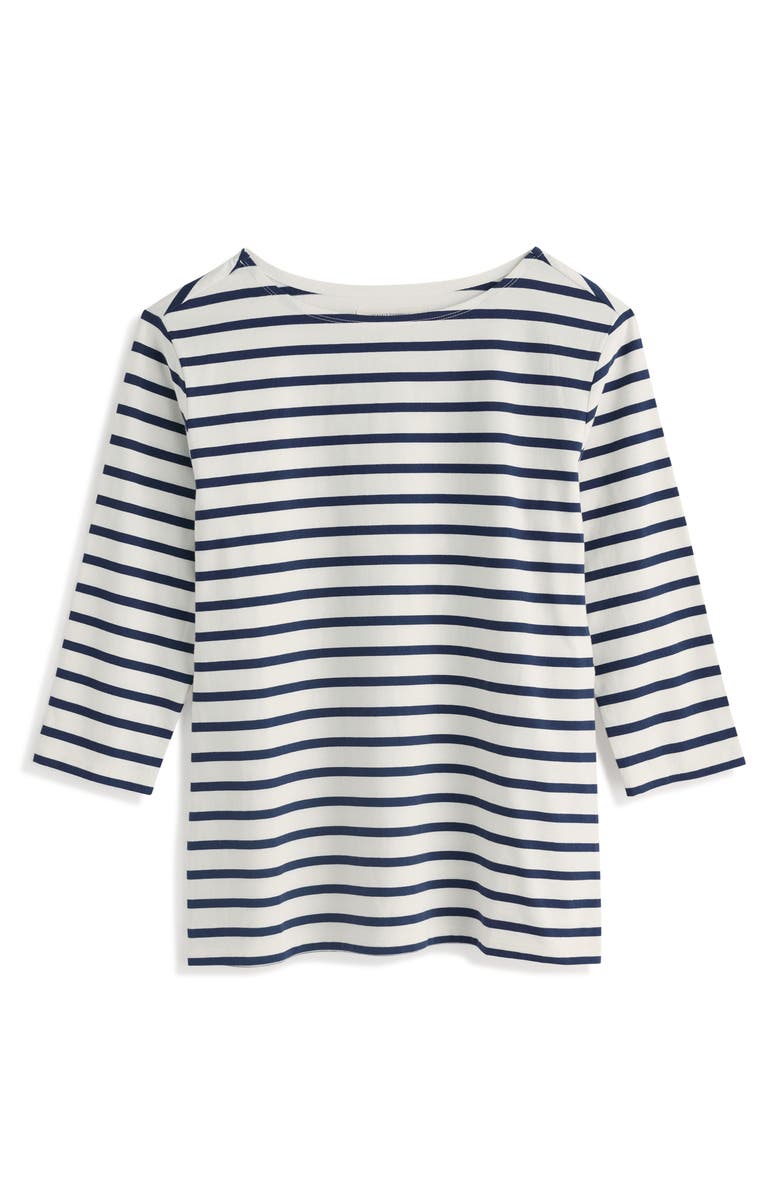 Seasalt Cornwall Sailor Stripe Organic Cotton Top, Alternate, color, Breton Chalk Maritime