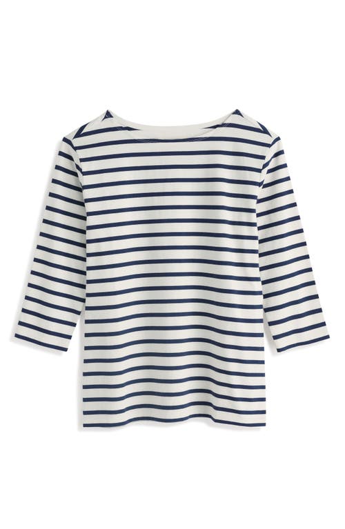 Seasalt Cornwall Sailor Stripe Organic Cotton Top In Multi